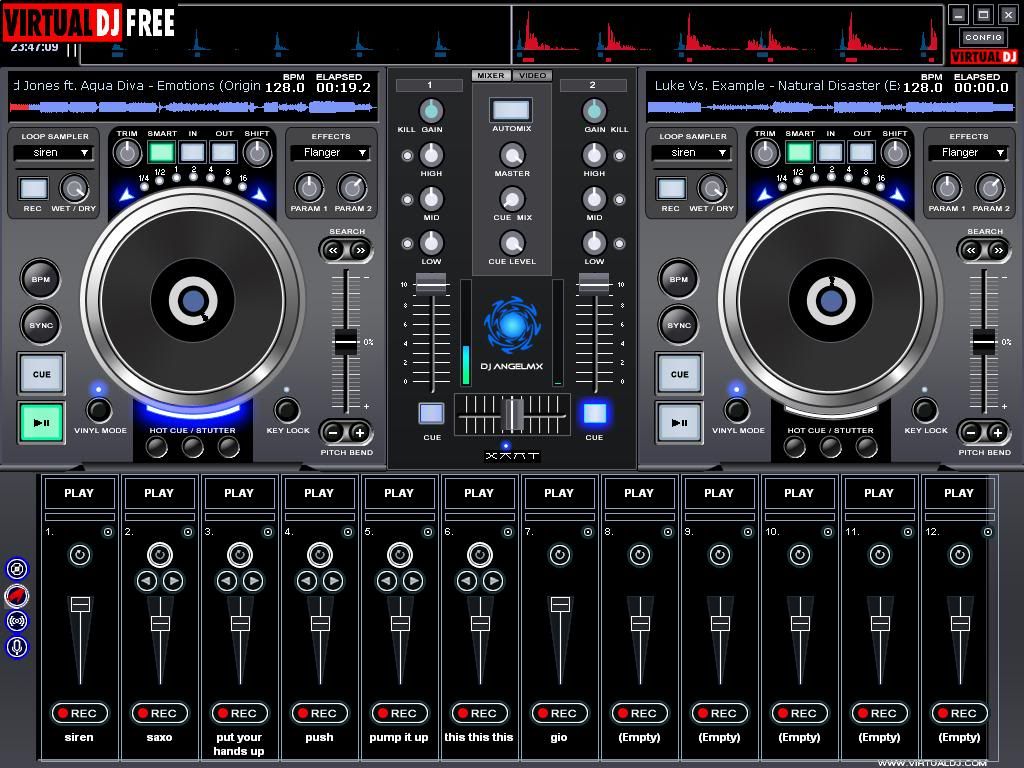 Virtual DJ - профессиональная версия программы для диджеев.
