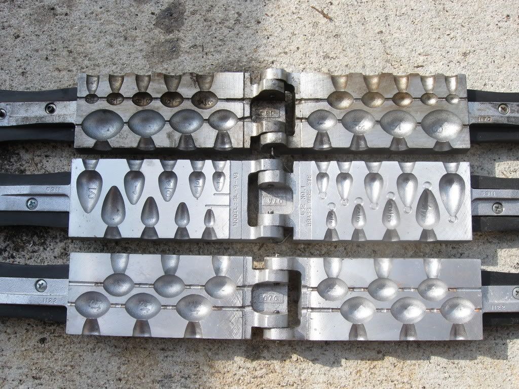 Recycling Lead with “Do-it” Fishing Weight molds 