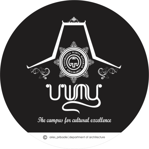 logo uwmy, uwmy, universitas widya mataram yogyakarta, widya mataram, arsitektur widya mataram, sri sultan, aries pribadie, arlequin architects