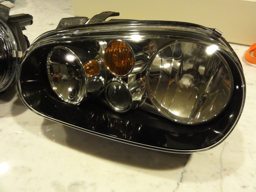 20th Year headlights w/ glass lenses, e codes VW Vortex Volkswagen Forum