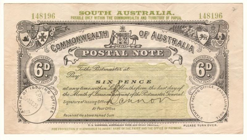 Postal Notes