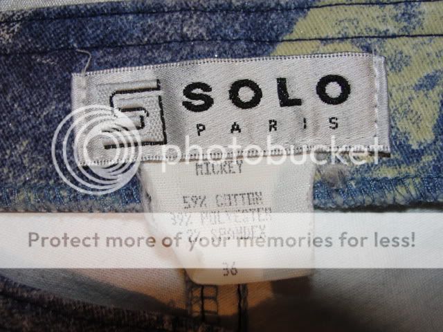 PARIS SOLO CROPPED JEANS BRITISH FLAG GLITTER 26  