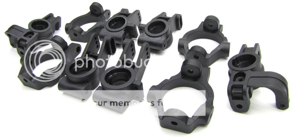 Team Durango DNX408 Hubs & Knuckles (Front/Rear Upright  