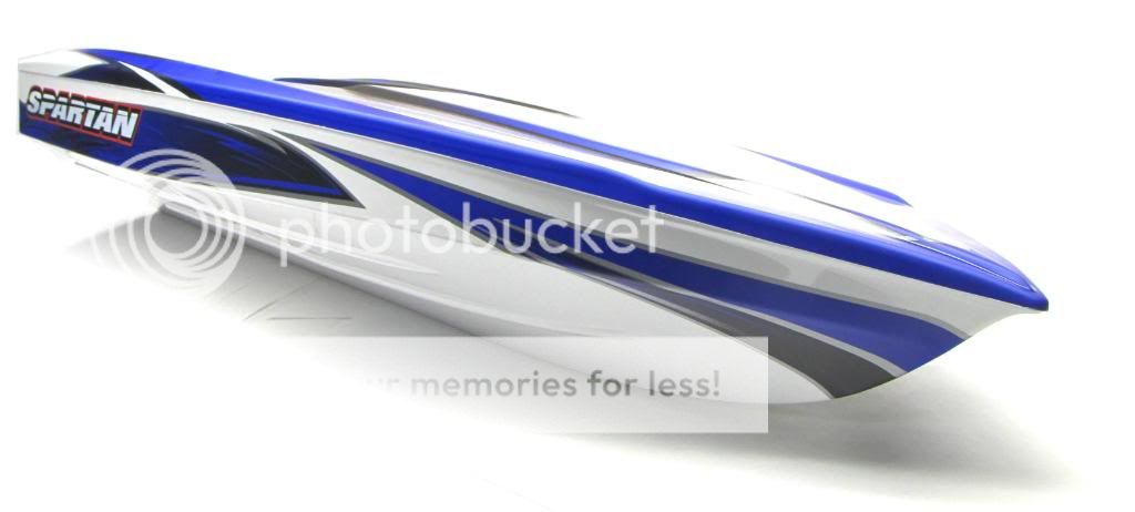 Spartan Boat Blue Hull 5716 Decals Updated Version Traxxas 5707